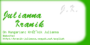 julianna kranik business card